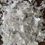 PET Clear Flake material plástico reciclado